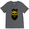 hipster skull V-Neck Tee
