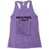 December Girl Facts Capricorn Racerback Tank