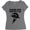 sliding into your dm's like Women's Triblend Scoop T-shirt