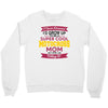i never dreamed i'd grow up to be a super cool motocross mom but here Crewneck Sweatshirt