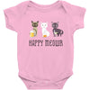 happy meowr Baby Bodysuit