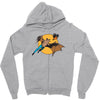 bat man and robin Zipper Hoodie