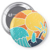 beach vibes Pin-back button