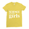 Science is for Girls Ladies Fitted T-Shirt