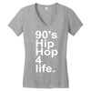 90's hip hop music Women's V-Neck T-Shirt