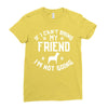 if i can't bring my dog i'm not going Ladies Fitted T-Shirt
