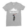 fortnite dab (white) Ladies Fitted T-Shirt