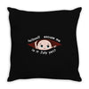 July Peeking Out Baby Boy Throw Pillow
