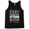 Born In October Tank Top