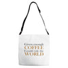given enough coffee Adjustable Strap Totes