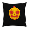 frightened jack o lantern Throw Pillow