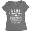 I Love You Nana Women's Triblend Scoop T-shirt