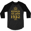 kings are born in 1982 3/4 Sleeve Shirt
