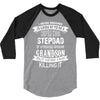 Super Cool Stepdad Of A Freaking Awesome Grandson 3/4 Sleeve Shirt