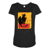 fury of the night Maternity Scoop Neck T-shirt