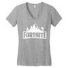 fortnite logo Women's V-Neck T-Shirt