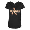 Survivor Of Uterine Cancer Maternity Scoop Neck T-shirt