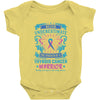 Never Underestimate the Strength of a Thyroid Cancer Warrior Baby Bodysuit