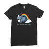 real unicorns have curves Ladies Fitted T-Shirt