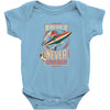 never surrender Baby Bodysuit