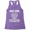 Super July Girl Racerback Tank