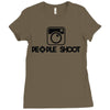people shoot Ladies Fitted T-Shirt