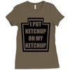 new i put ketchup Ladies Fitted T-Shirt