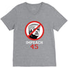 Impeach 45 Stop Trump V-Neck Tee