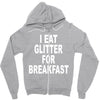 i eat breakfast Zipper Hoodie