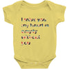 I miss you my heart is empaty wİthout you Baby Onesie