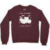 i'm a drummer please shout Crewneck Sweatshirt