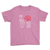 love paw rhinestud Youth Tee