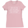 no guts no glory no legend no story slogan Ladies Fitted T-Shirt