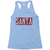 santa red glitter Racerback Tank