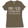 proud autism aunt Ladies Fitted T-Shirt