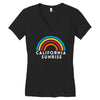 California Sunrise Women's V-Neck T-Shirt