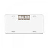 real men hunt for their food father's day hunting fishing funny License Plate