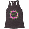 Floral Baby Name Racerback Tank