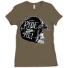 hi girl... ride with me! Ladies Fitted T-Shirt