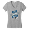 world's okayest brother Women's V-Neck T-Shirt