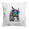 cool owl Throw Pillow