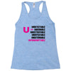 U=U Undetectable = Untransmittable Racerback Tank