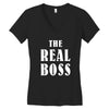 The Boss - The Real Boss Women's V-Neck T-Shirt