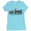 Pray for Las Vegas Ladies Fitted T-Shirt