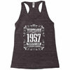 vintage made in 1957 perfectly aged a living legend Racerback Tank
