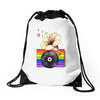 Ceremony of Love with Rainbow Colors Drawstring Bags