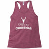 buck merry christmas Racerback Tank