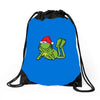 kermit christmas Drawstring Bags