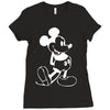 mouse screen print Ladies Fitted T-Shirt