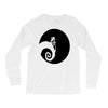 nightmare before christmas black logo Long Sleeve Shirts